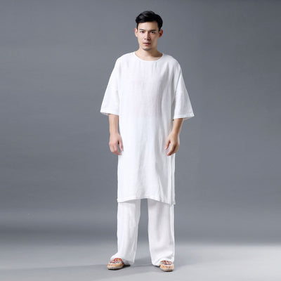 Camisa Casual Holgada de Estilo Étnico para Hombre - Image 14