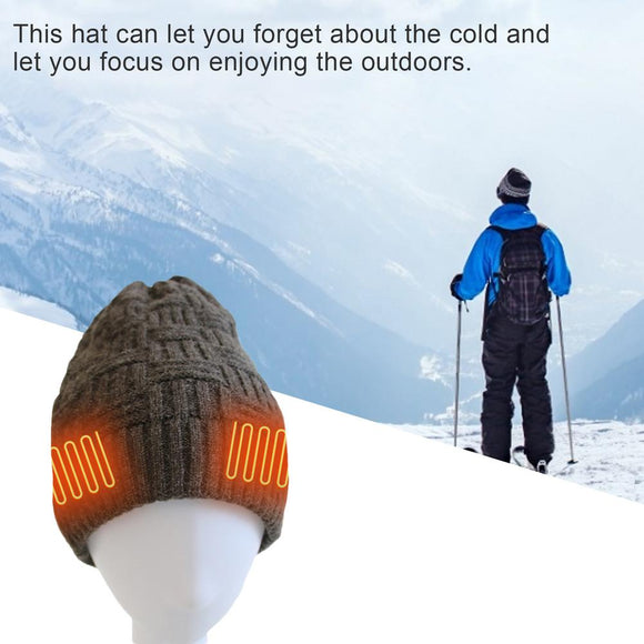 Gorro Térmico Recargable USB - Calefacción Eléctrica para Deportes de Invierno