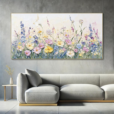 Cuadro Decorativo Flores 3D con Técnica Paleta - Arte Moderno para Sala de Estar - Image 9