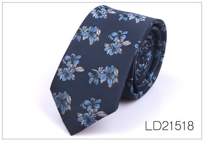 Corbata Casual Moderna con Estampado Floral - Ancho 6cm - Image 19