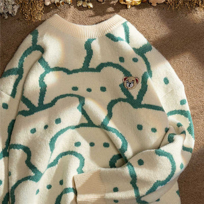 Suéter Tejido Japonés Cuello Redondo Combinable - Image 8