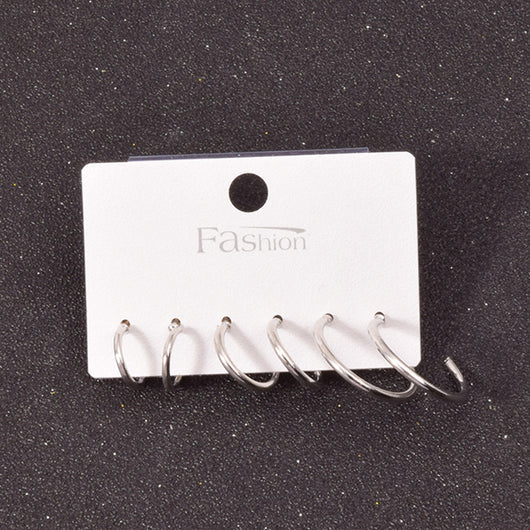 Set de Aretes Cuadrados en Aleación Metálica - Image 11