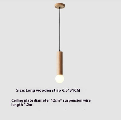 Lámpara Colgante de Madera para Restaurante - Diseño Moderno Minimalista - Image 8