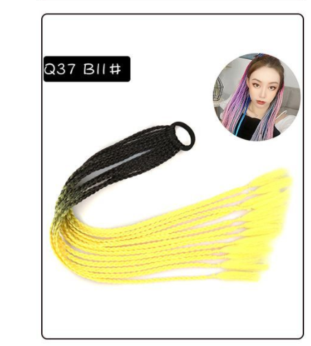 Peluca Trenza Degradado de Tres Hebras Color Twist - Image 14