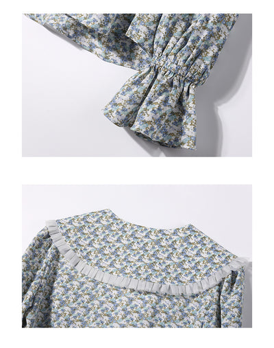Blusa Estampada Cuadros Vichy con Cuello Muñeca - Image 4