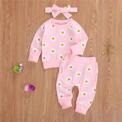 Conjunto Infantil Estampado Crisantemo para Bebé y Niño - Image 17