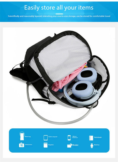 Mochila de Senderismo AZELA con Patrón Grid - Ligera y Transpirable para Trekking y Viajes - Image 15