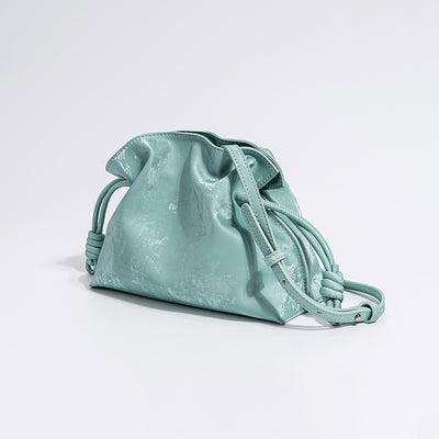 Bolsa de la Suerte con Cordón de Satén y Cuero Genuino - Image 8