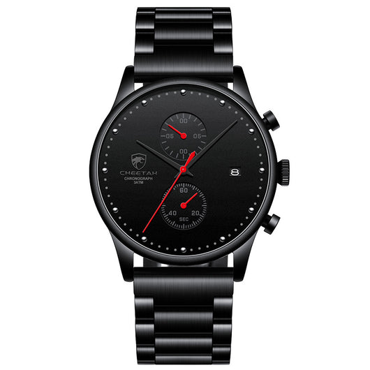 Reloj Empresarial para Hombre Resistente al Agua con Correa de Acero Multifuncional - Image 8