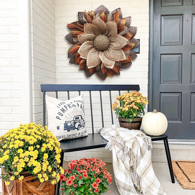 Corona de Otoño Cosecha 40cm - Decoración Acción de Gracias y Halloween - Image 11