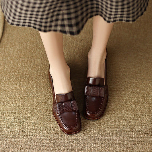 Zapatos Ejecutivos de Cuero Suave con Tacón Robusto - Image 23