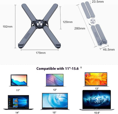 Soporte Laptop Plegable Aluminio - Base Portátil Profesional - Image 9