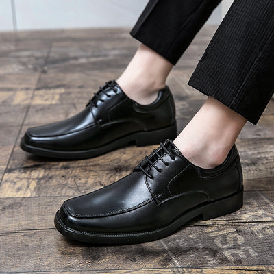 Zapatos de Cuero Hombre Punta Cuadrada - Elegancia Casual Profesional - Image 11