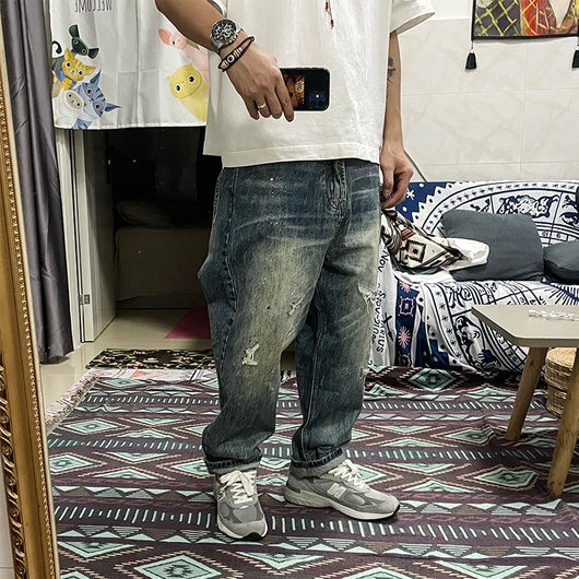 Jeans Cropped Sueltos Casuales de Tendencia - Image 10