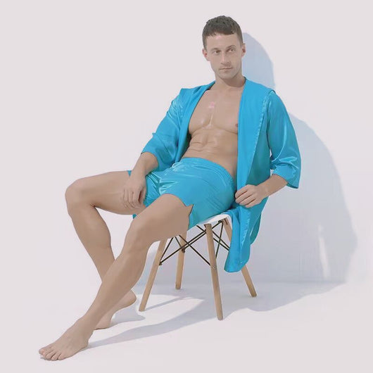 Pijama Corto Holgado de Manga Corta