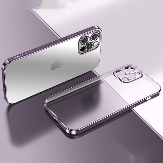 Funda Cuadrada con Acabado Mate Transparente y Placa de Lujo - Image 3
