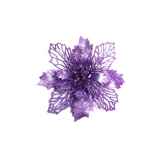 Flores Navideñas Artificiales con Brillo - Adornos para Árbol de Navidad y Decoración del Hogar - Image 69