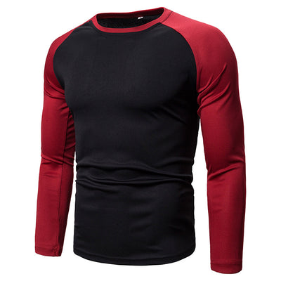 Playera de Manga Larga para Hombre con Bloques de Color y Costuras - Image 9