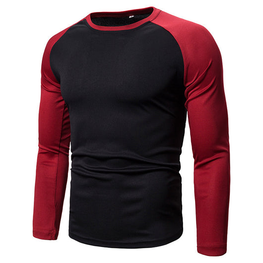 Playera de Manga Larga para Hombre con Bloques de Color y Costuras - Image 9