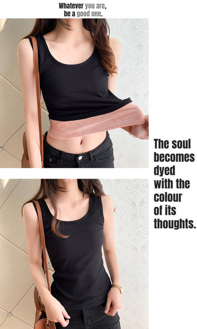 Camiseta Térmica Ajustada con Relleno para Mujer - Color Liso - Image 10