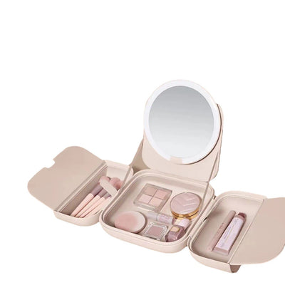 Espejo de Maquillaje LED con Luz Integrada Plegable - Set Regalo - Image 4