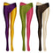 Pantalones Bicolor de Pierna Dividida con Acabado Brillante