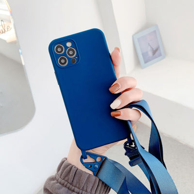 Funda Messenger de Silicona Líquida con Correa para Teléfono - Image 14
