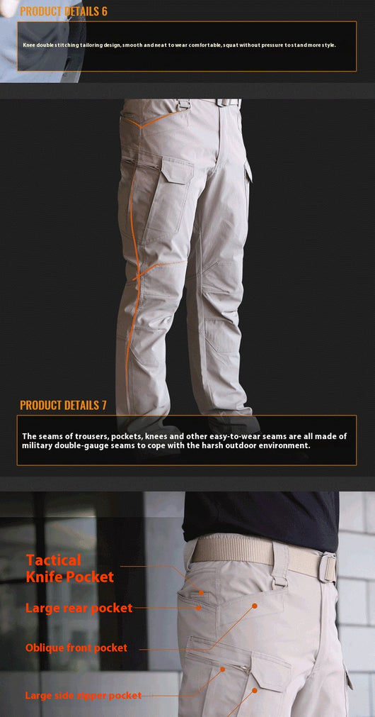 Pantalones Tácticos Transpirables de Secado Rápido con Bolsillos - Image 19