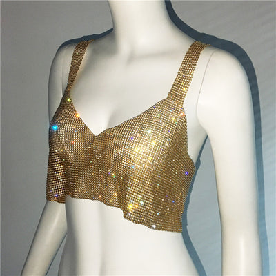 Top Corto Sexy con Escote Profundo y Detalles de Strass - Image 23