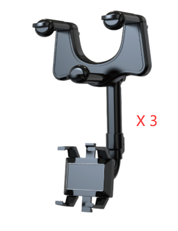 Soporte Giratorio para Teléfono en Espejo Retrovisor - Compatible con Todos los Móviles - Image 14