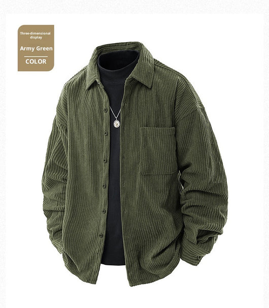 Abrigo Elegante Cuello Falso Dos Piezas para Hombre - Image 26