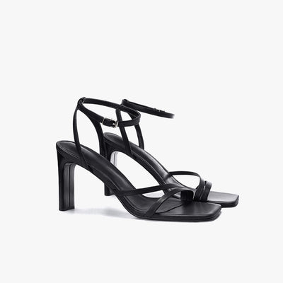 Tacones Negros Gruesos de Altura Media - Image 3
