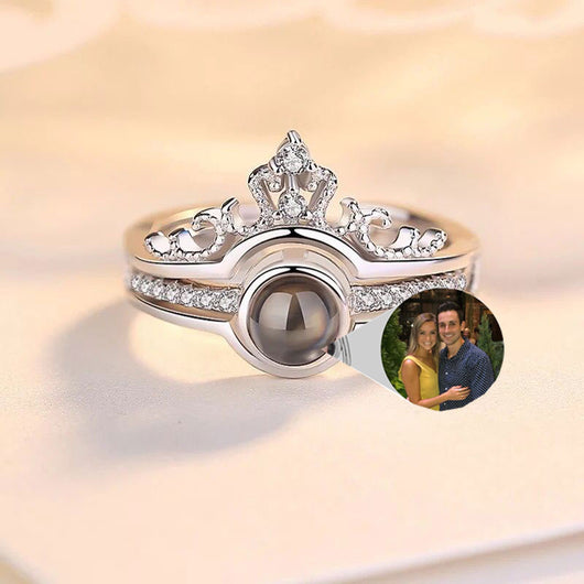 Anillo de Plata 925 con Foto Personalizada y Proyección - Image 13