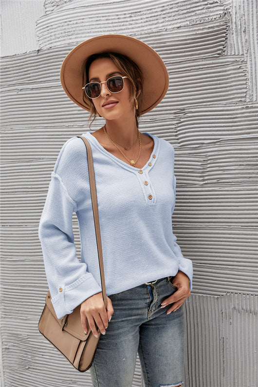 Suéter Pullover de Acrílico Liso para Mujer - Otoño Invierno - Image 5
