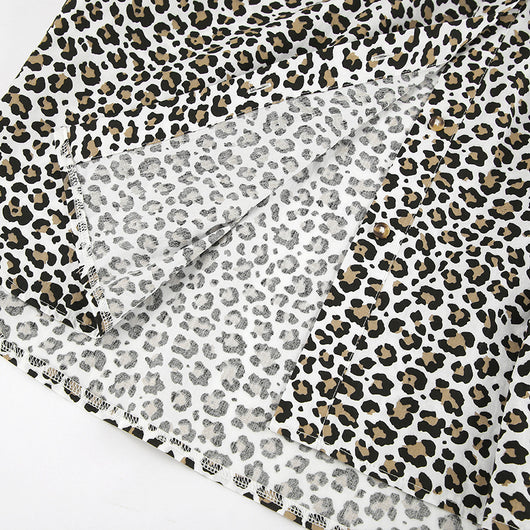 Blusa Leopardo con Volantes Manga Larga para Mujer - Image 23