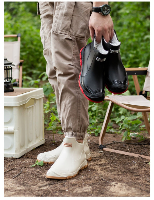 Botas de Lluvia Impermeables de Terciopelo para Hombre y Mujer - Zapatos Acuáticos Elegantes - Image 13