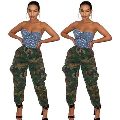 Pantalones Capri Camuflaje para Mujer - Estilo Casual y Profesional - Image 11