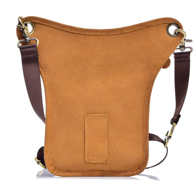 Bolsa Táctica de Cuero Genuino para Hombre - Riñonera Outdoor Ajustable - Image 2