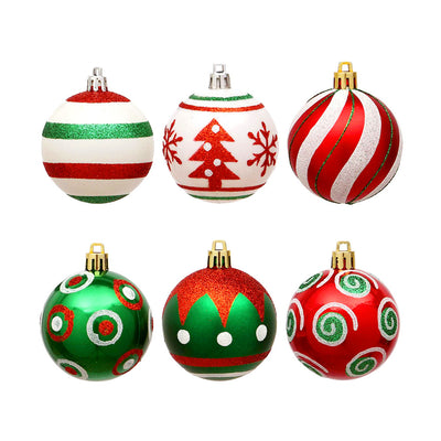 Adorno Navideño de Bola Plástica Pintada a Mano con Acabado Electrochapado - Image 3