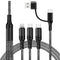 Cable de Carga Rápida 5 en 1 - Compatible con Tres Dispositivos