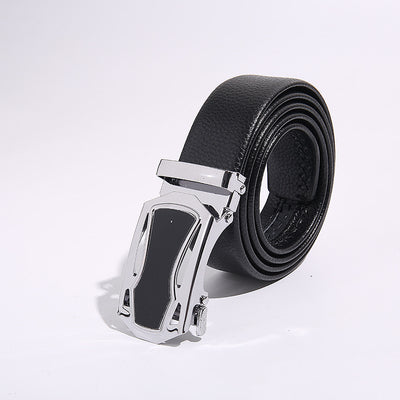 Cinturón Automático Ejecutivo Negro con Hebilla Deportiva - Image 3