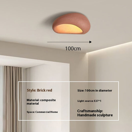 Lámpara de Techo Minimalista Japonesa Silenciosa Crema Moderna - Image 35