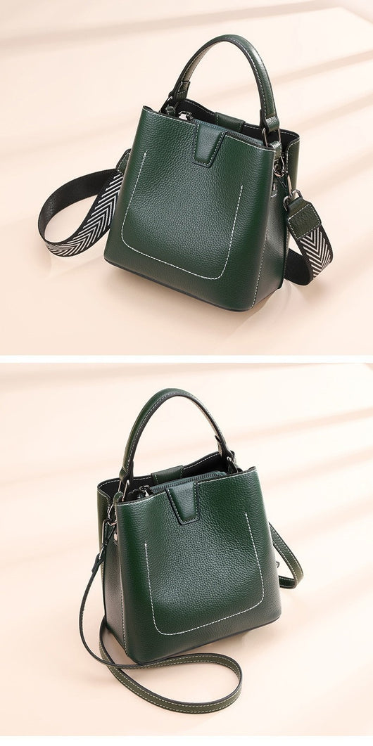 Bolso Bucket Crossbody de Moda para Mujer con Correa Ancha - Image 26