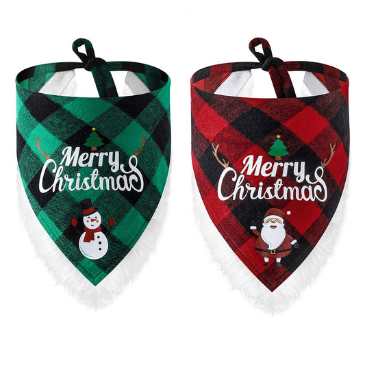 Pañuelo Navideño de Encaje para Perros - Bandana Festiva Elegante - Image 2