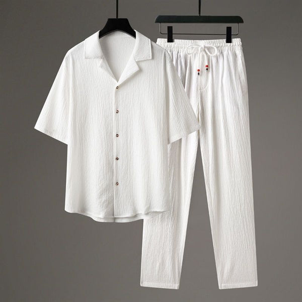 Conjunto Deportivo Casual Hombre Manga Corta Estilo Chino Premium - Image 3
