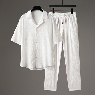 Conjunto Deportivo Casual Hombre Manga Corta Estilo Chino Premium - Image 3