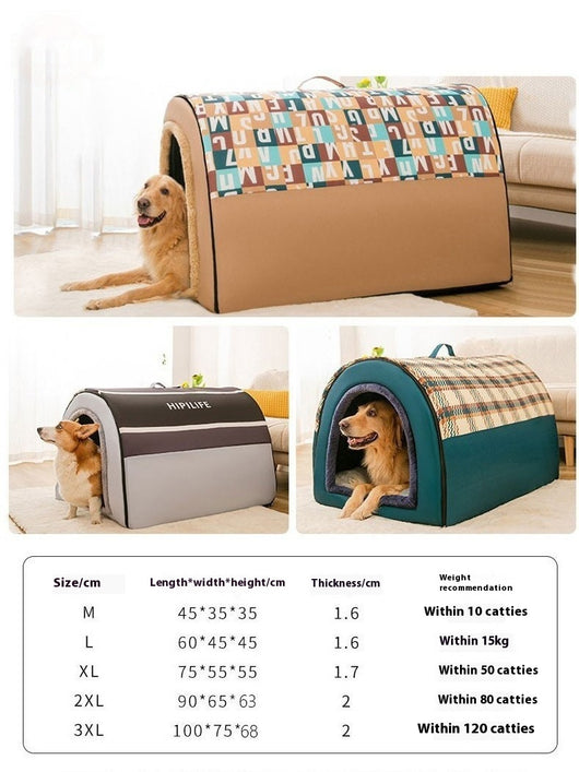 Casa para Mascotas Big Kennel Cuatro Estaciones Desmontable y Lavable - Image 8