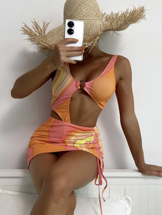 Bikini de Tres Piezas con Flecos para Mujer - Image 4