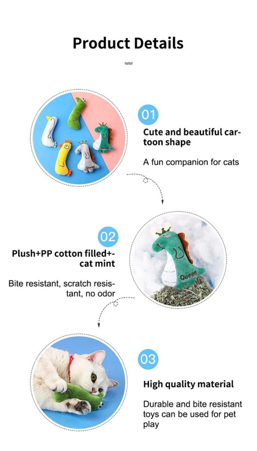 Juguete de Catnip para Gatos - Almohada de Felpa con Protección Dental - Image 12
