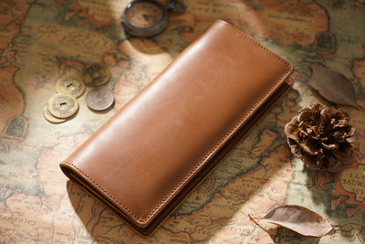 Cartera Larga de Cuero Crazy Horse para Hombre - Diseño Retro Empresarial - Image 11